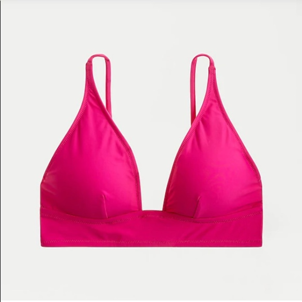 Brand new J.Crew plunge v-neck bikini top